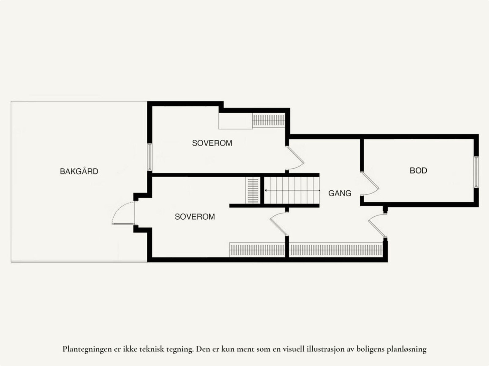 Plantegning underetasje. Galleribilde