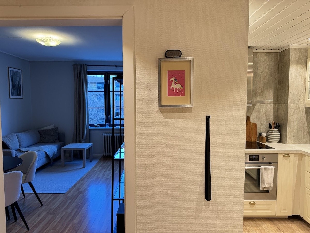 Separat kjøkken og stue Galleribilde