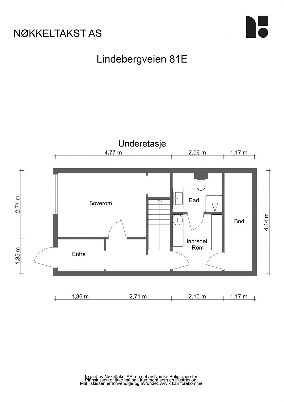 UNDERETASJE | 34m²
Boligens adkomst plan består av entrè, soverom, bad pusset opp i regi av borettslaget fra 2016, innredet rom/vaskerom, innvendig bod samt utvendig bod ved boligens inngangsparti. Galleribilde