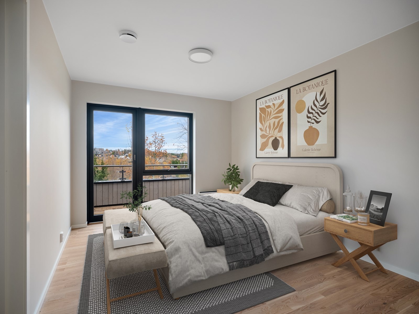 Hovedsoverom. Bildet er digitalt stylet. Galleribilde