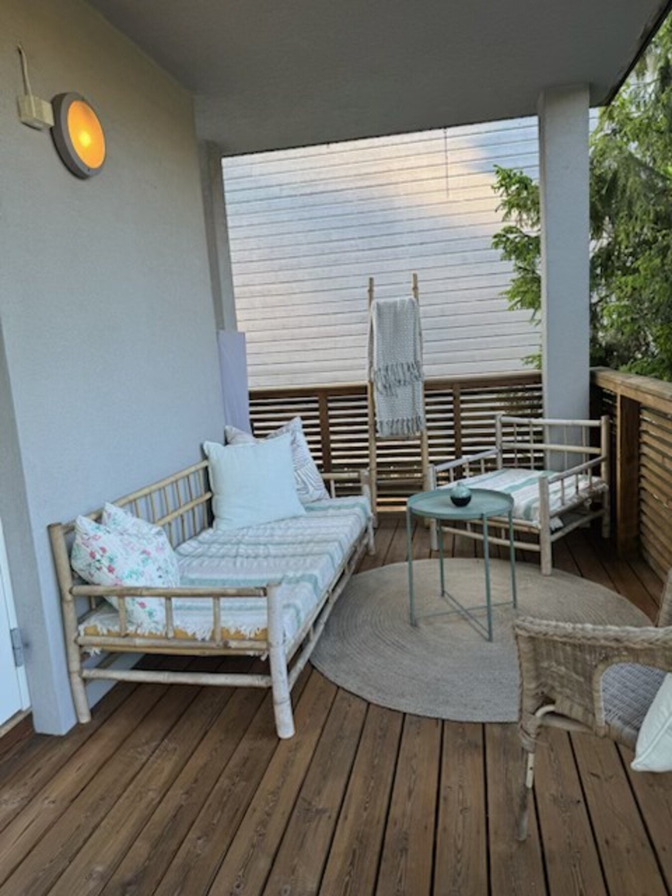 Sommerbilde av terrassen Galleribilde