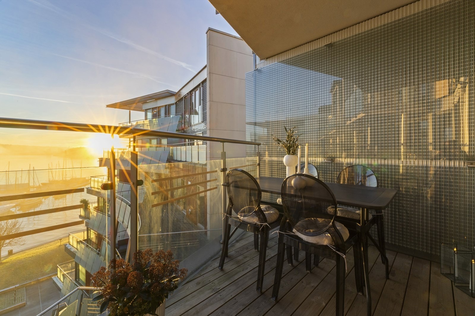 Her kan morgen- og formiddagssolen nytes. Galleribilde