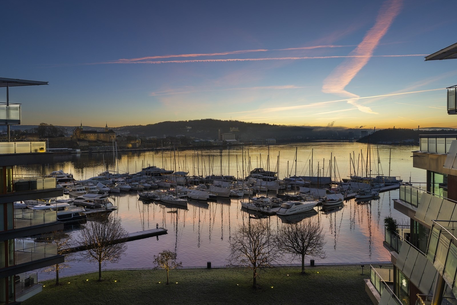 Fra leiligheten er det vakker utsikt. Galleribilde