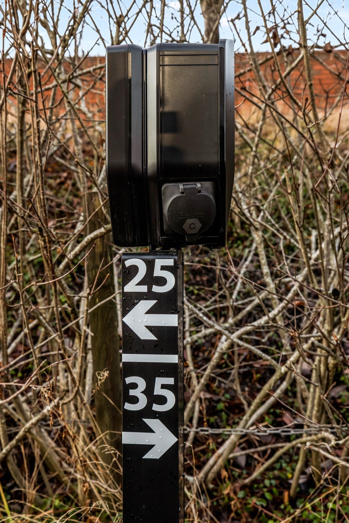 Det er montert elbillader Galleribilde