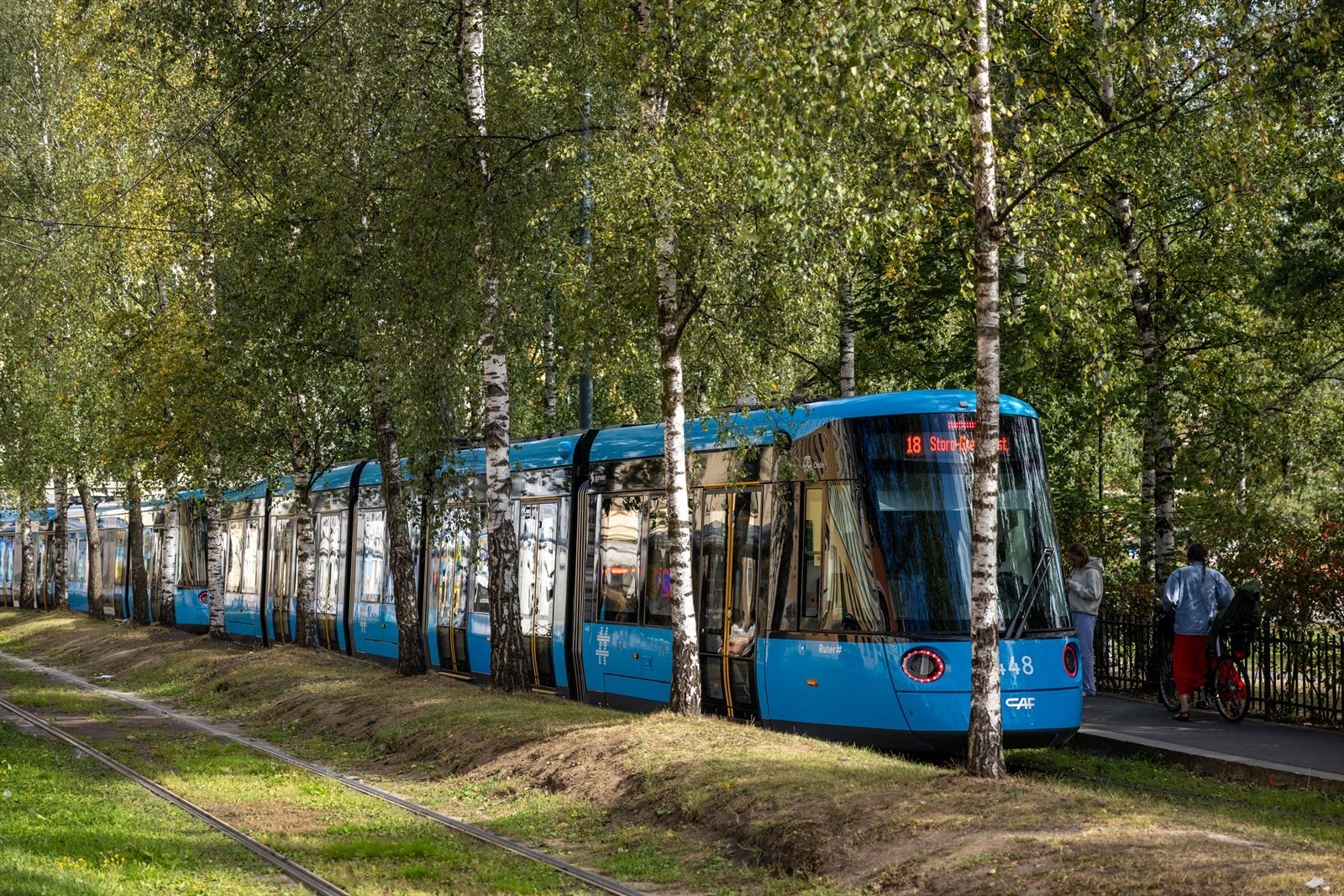 Trikkestoppet ved Birkelunden finnes rett rundt hjørnet Galleribilde