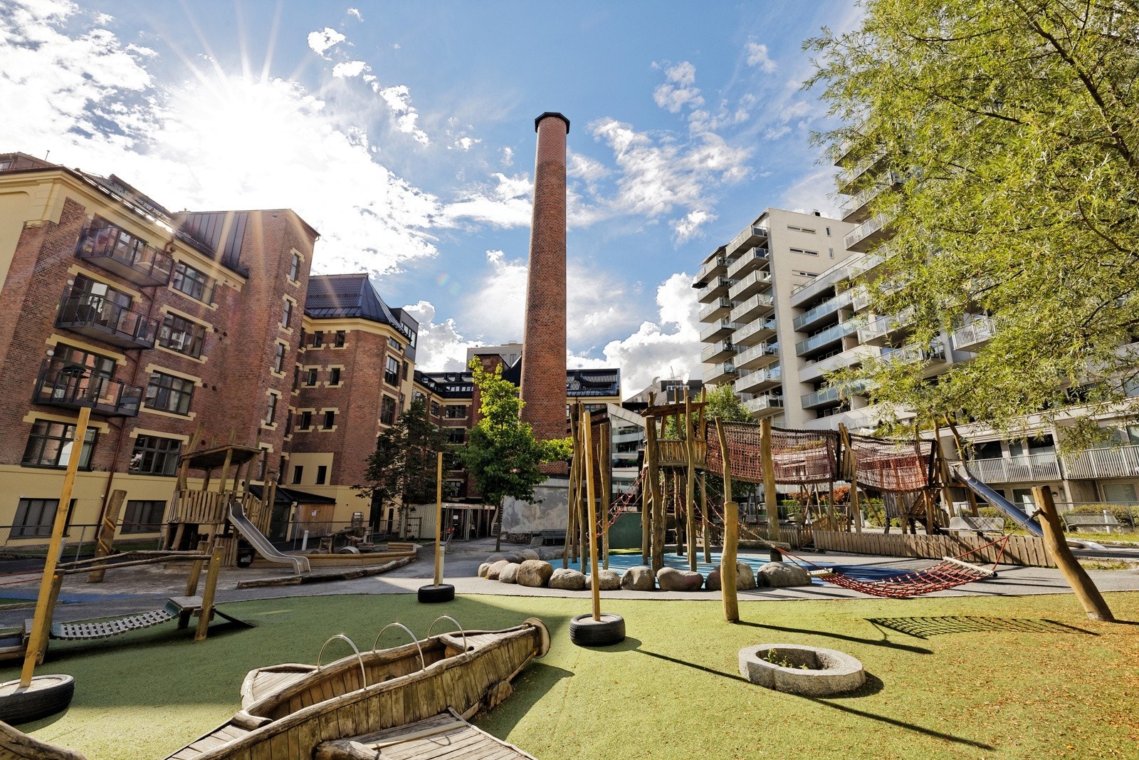 Hyggelig felles lekeplass Galleribilde