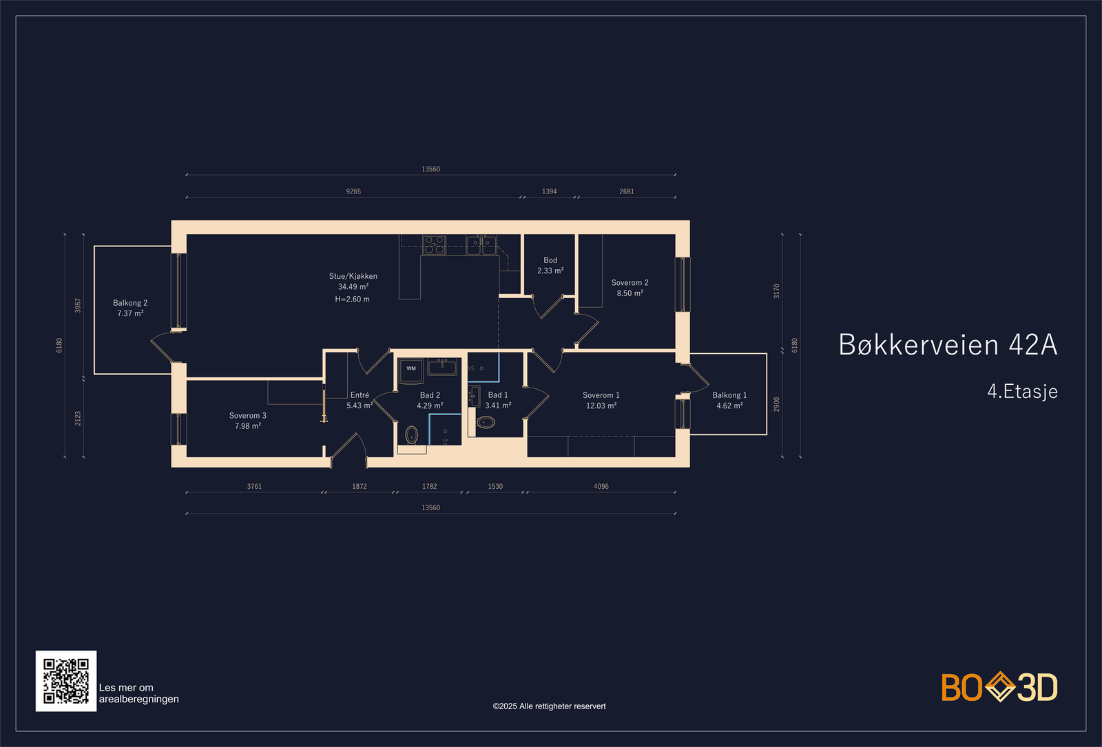Gjennomgående og god planløsning Galleribilde