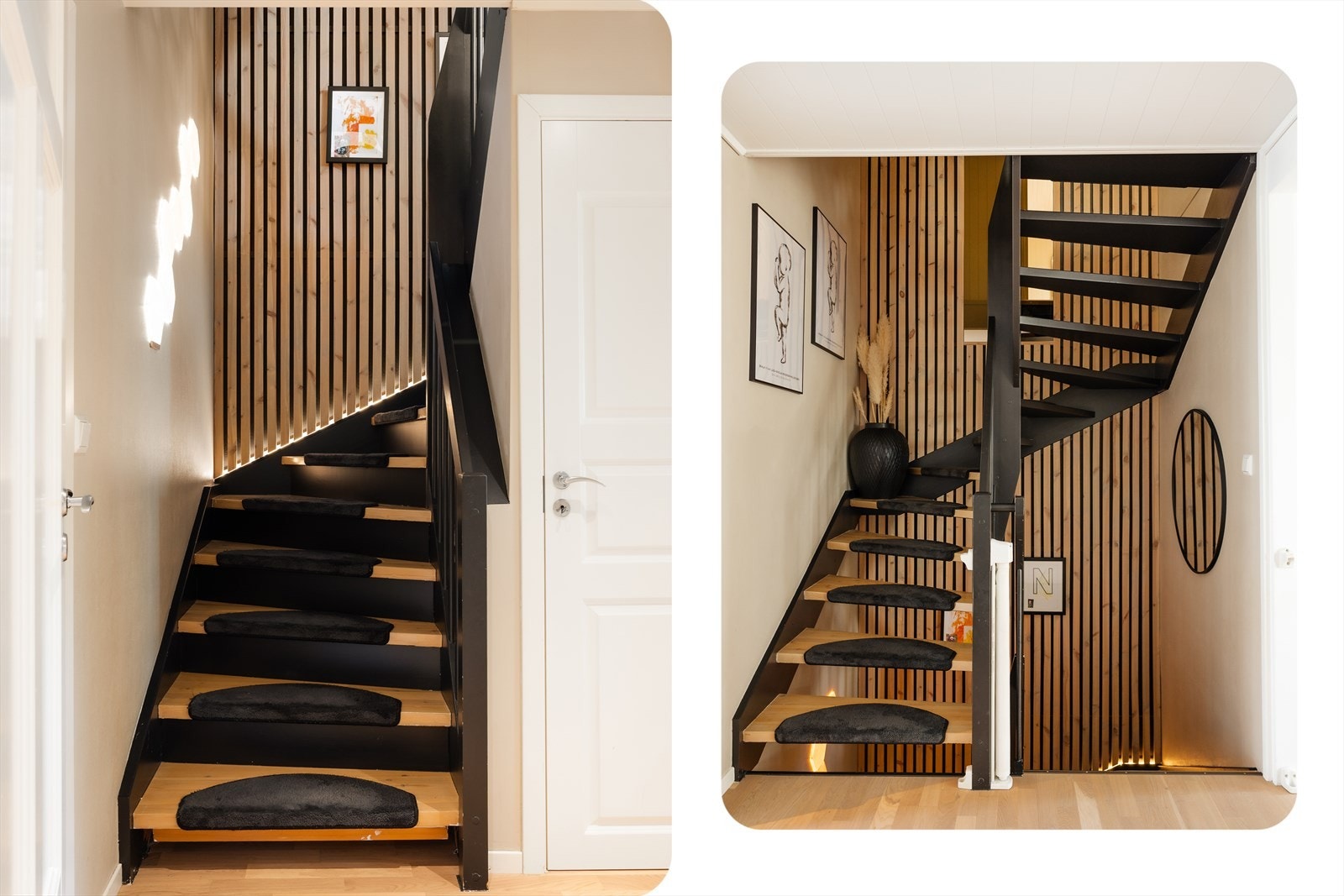 Vi beveger oss opp til boligens andre etasje Galleribilde