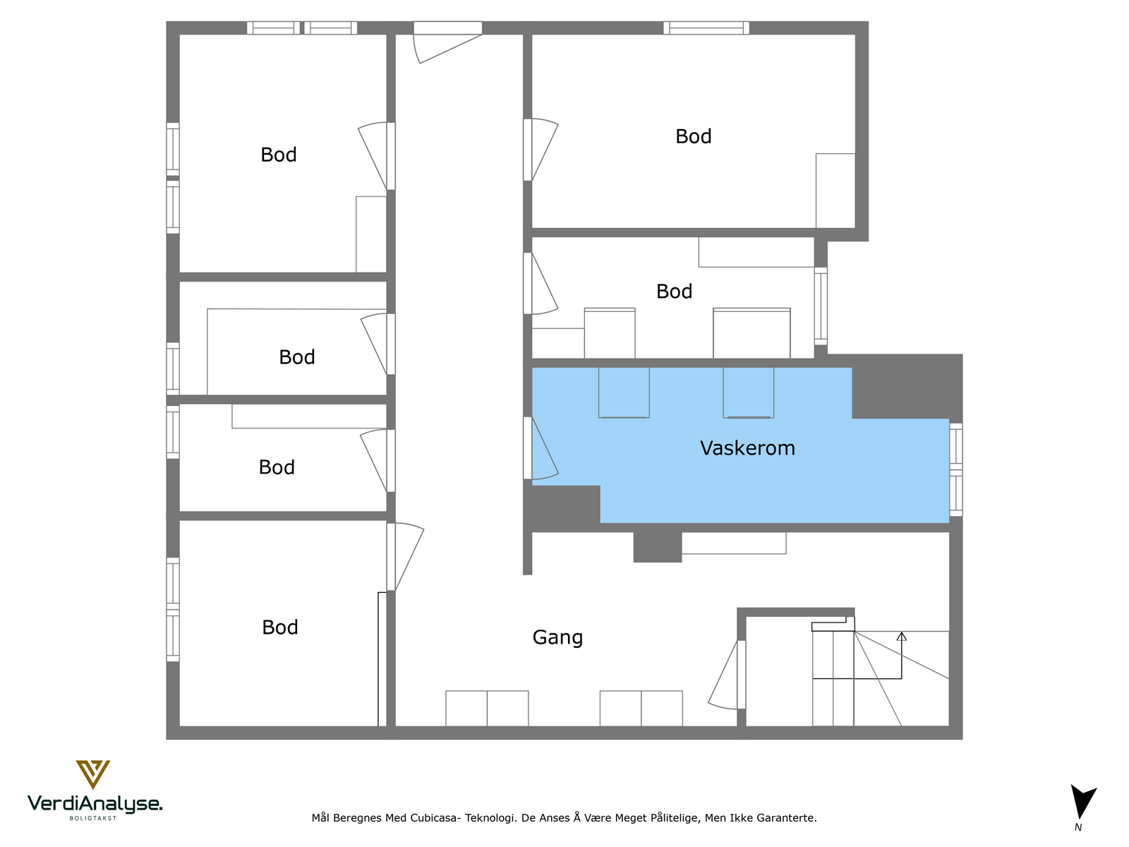 Planskisse kjeller Galleribilde