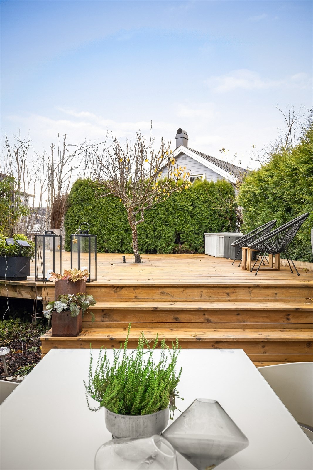 Romslig sydøstvendt platting/markterrasse fra 2024 på totalt 162 kvm med varierte soner Galleribilde