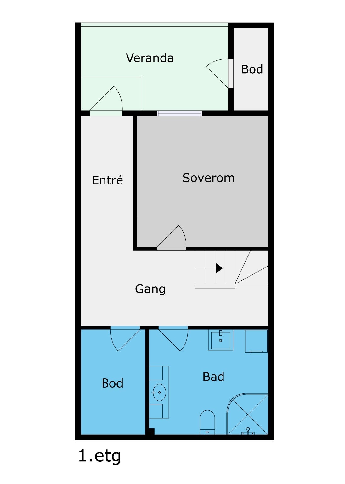 Planløsning u. etasje Galleribilde