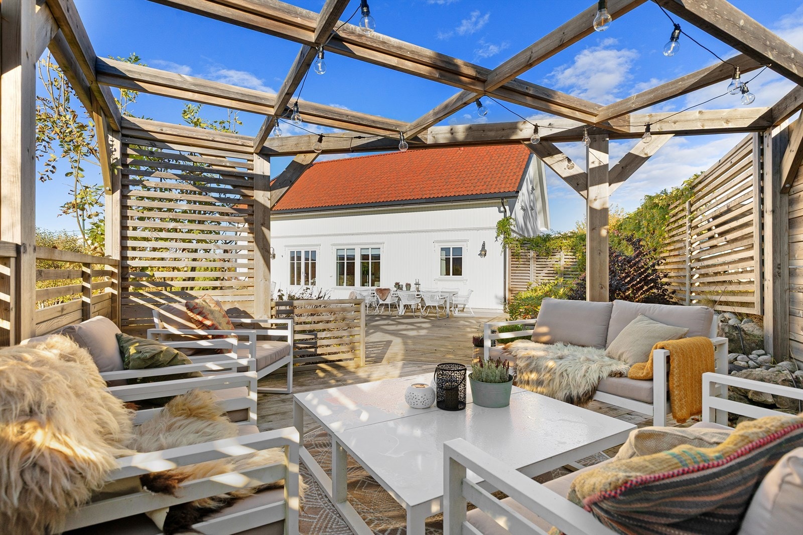 Pergola på 15 kvm. Galleribilde