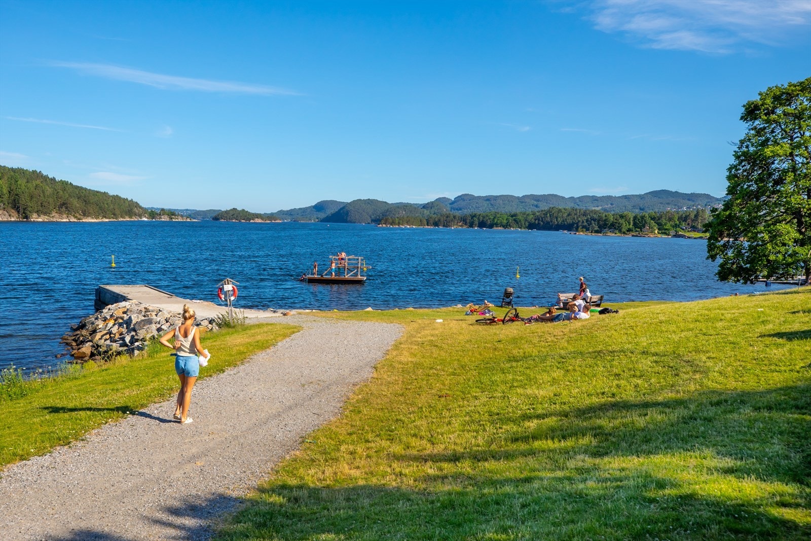 Koselig badestrand i gangavstand fra boligen Galleribilde