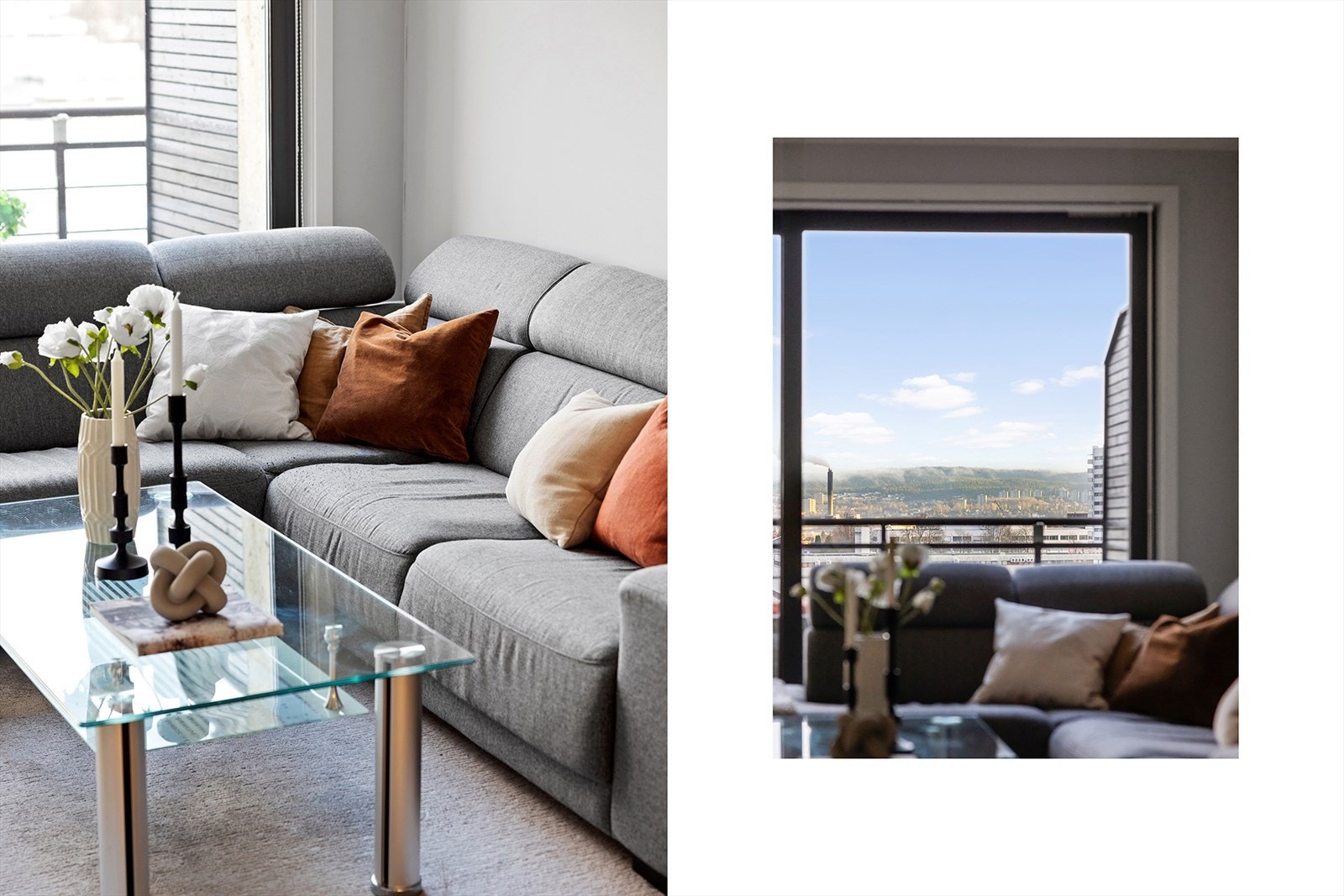 Det er balansert ventilasjon. Leiligheten er oppvarmet med fjernvarme og varmekabler på bad. Galleribilde