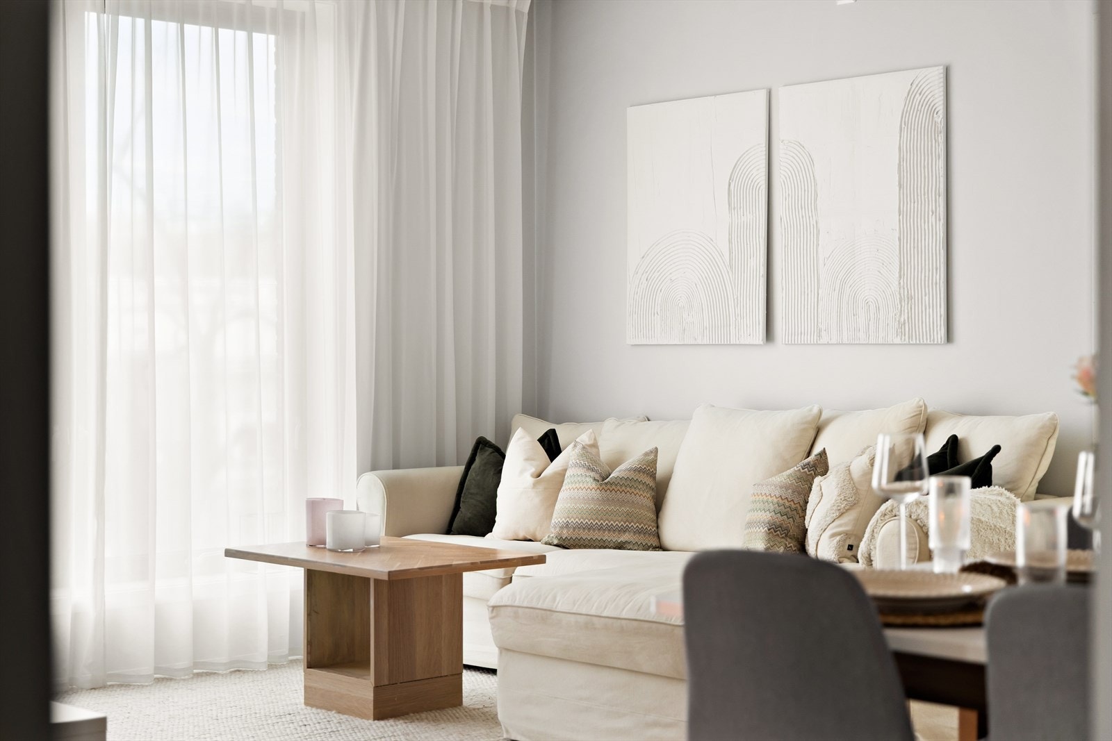 De nøytrale fargene gjør det enkelt å skape sitt eget uttrykk. Galleribilde