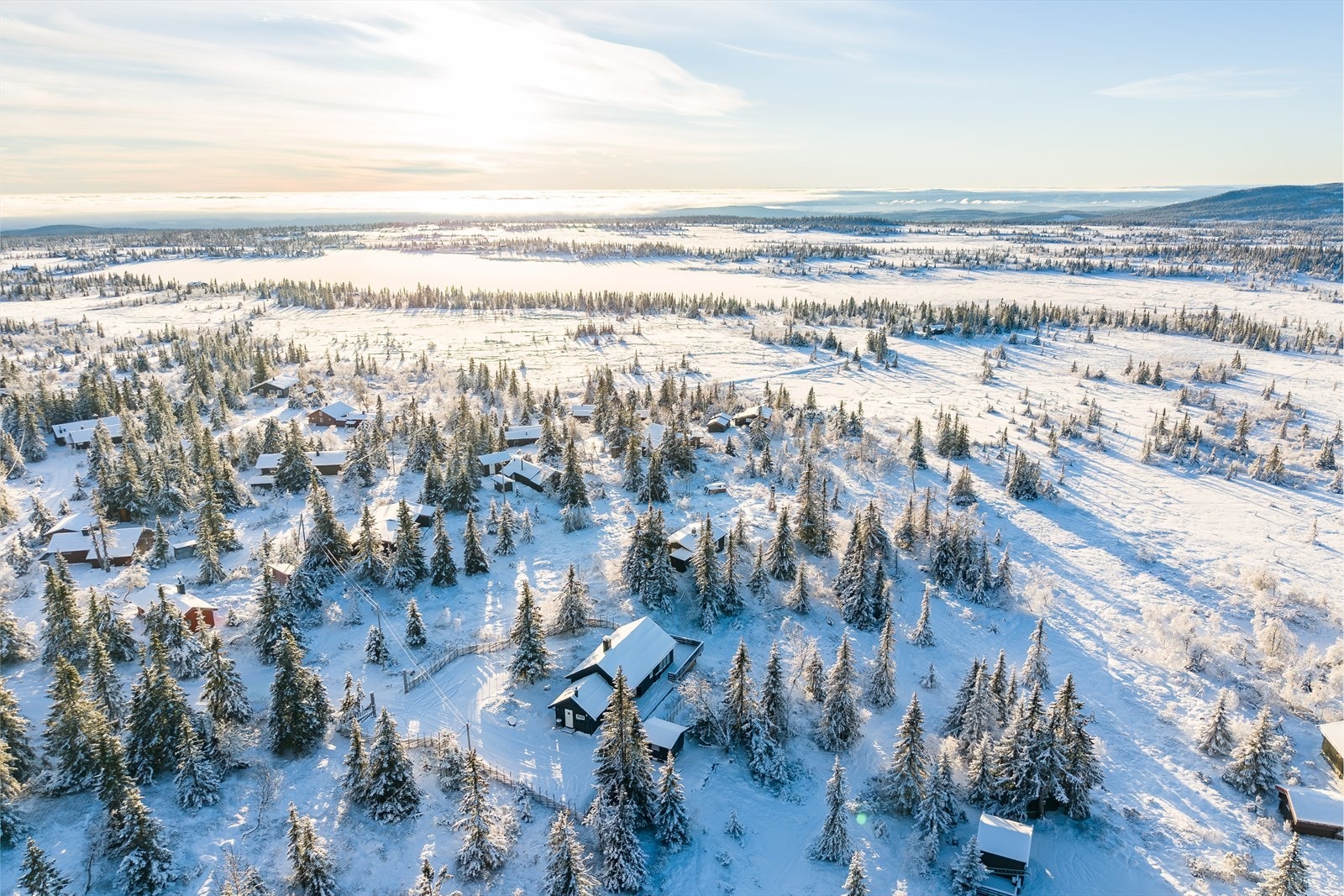 Vintersesongen er kjent for å være lang og stabil, og her får du fantastiske skiløyper finnes rett ved hytta. Løypene kan ta deg til samtlige naboområder, hvorav Sjusjøen, Natrudstilen og Birkebeinerløypa er inkludert. Galleribilde