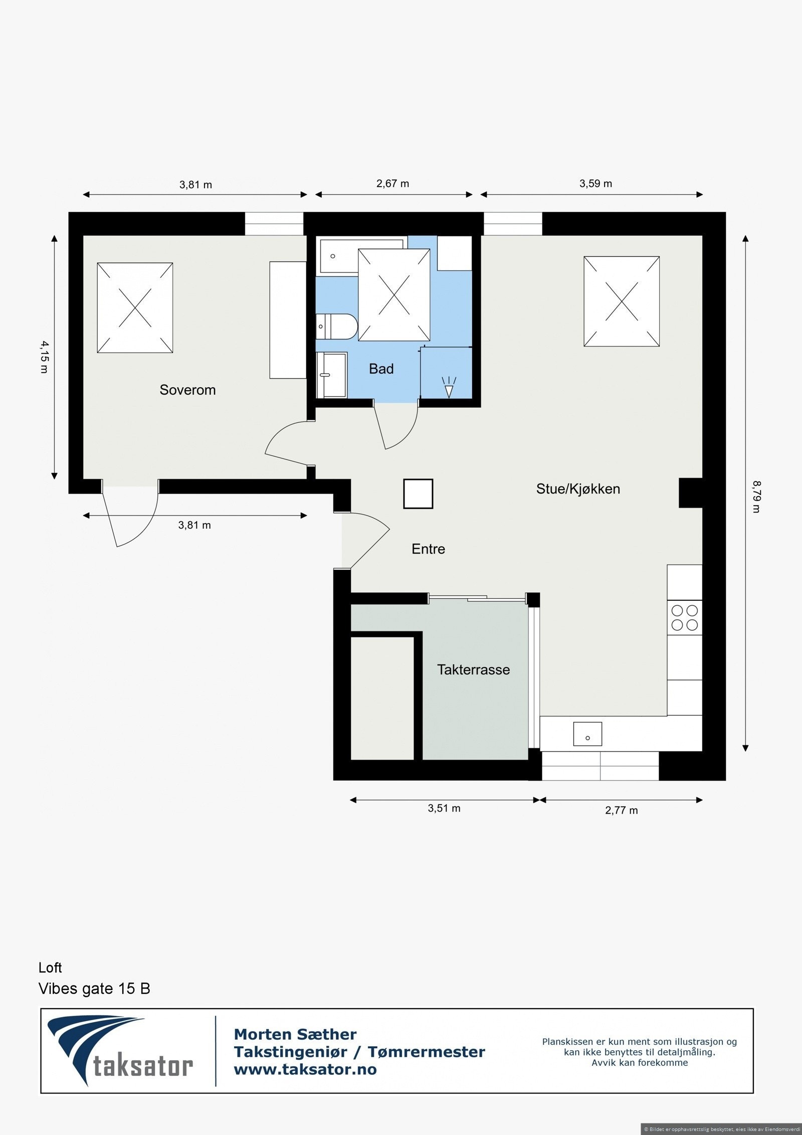 Plantegning Galleribilde