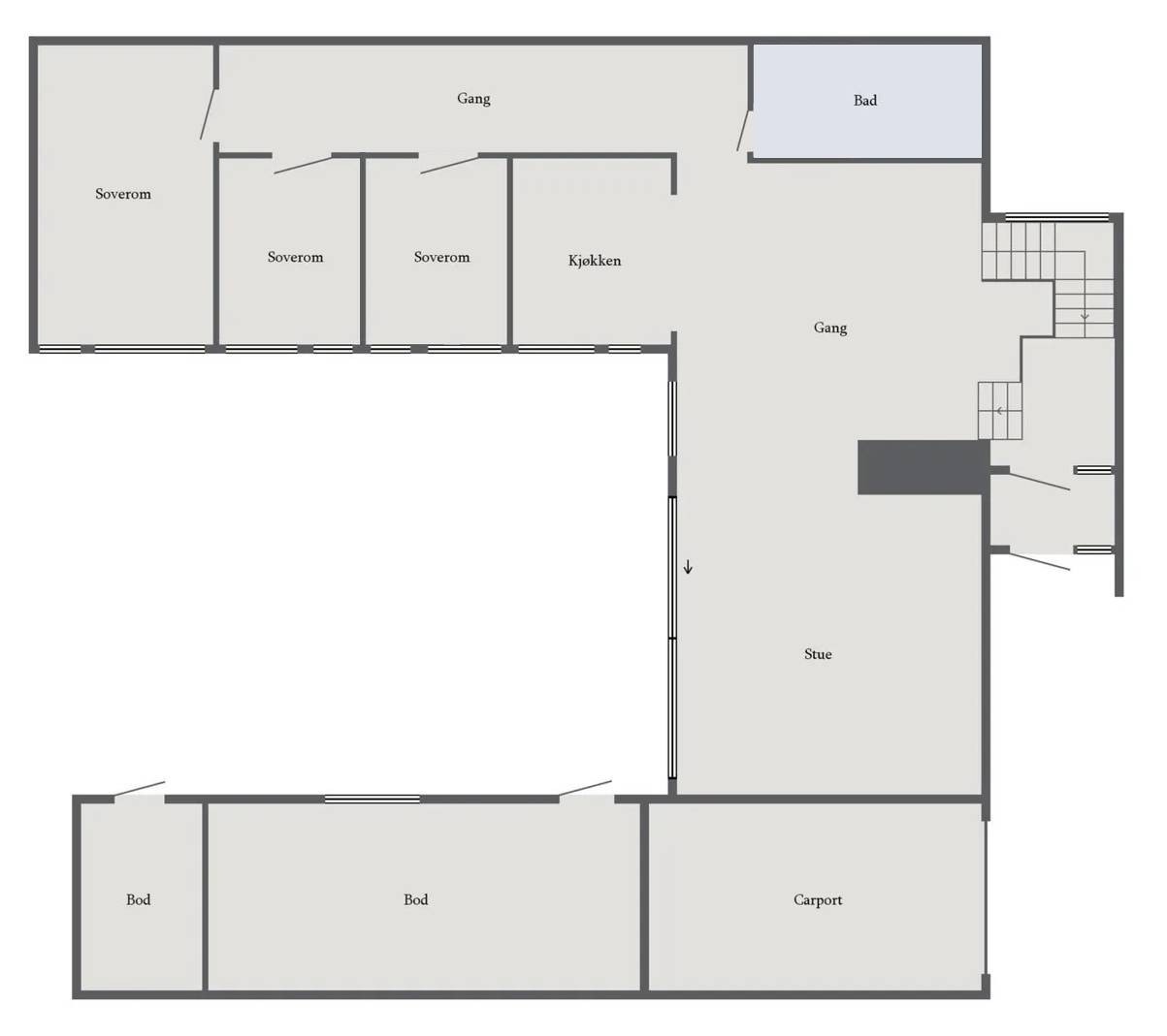 Plantegning Galleribilde