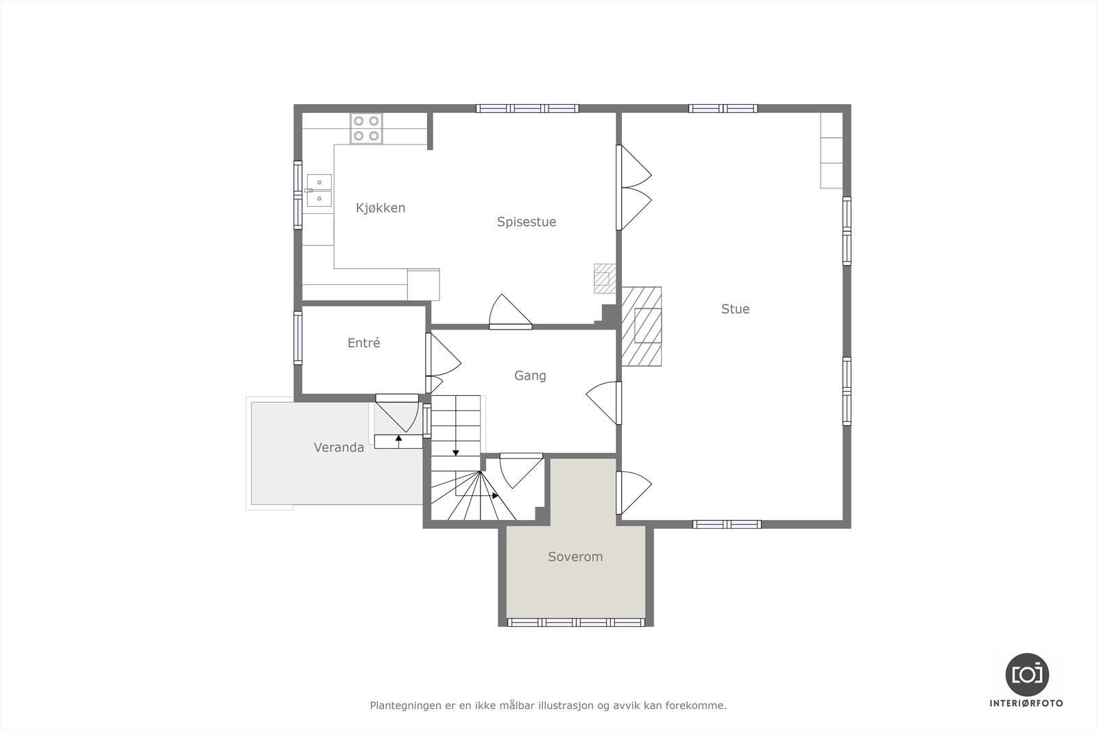 Plantegning Galleribilde