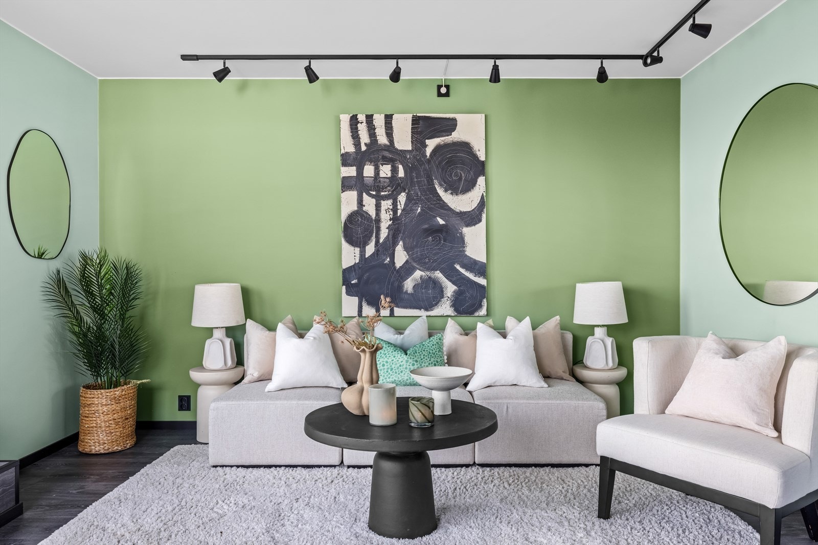 Lys og harmonisk stue. Galleribilde