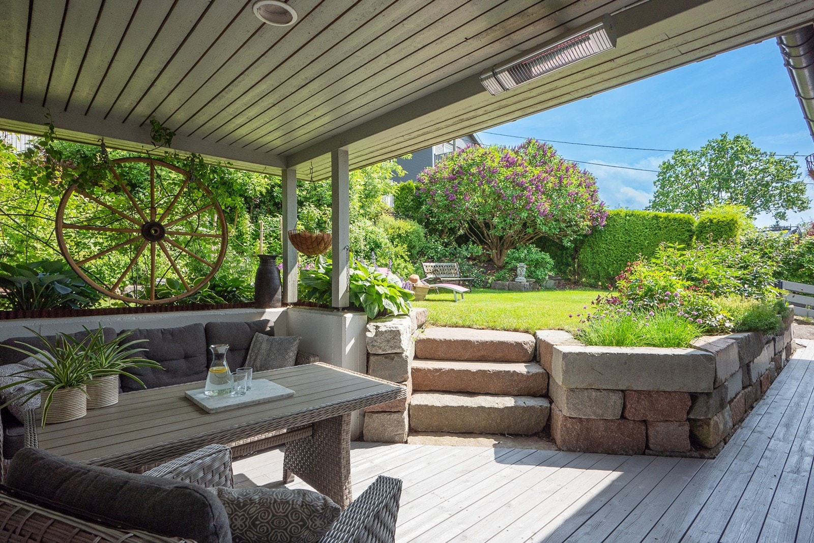 Overbygg gir le for vær og ikke minst naturlig solskjerming på varme dager. Galleribilde