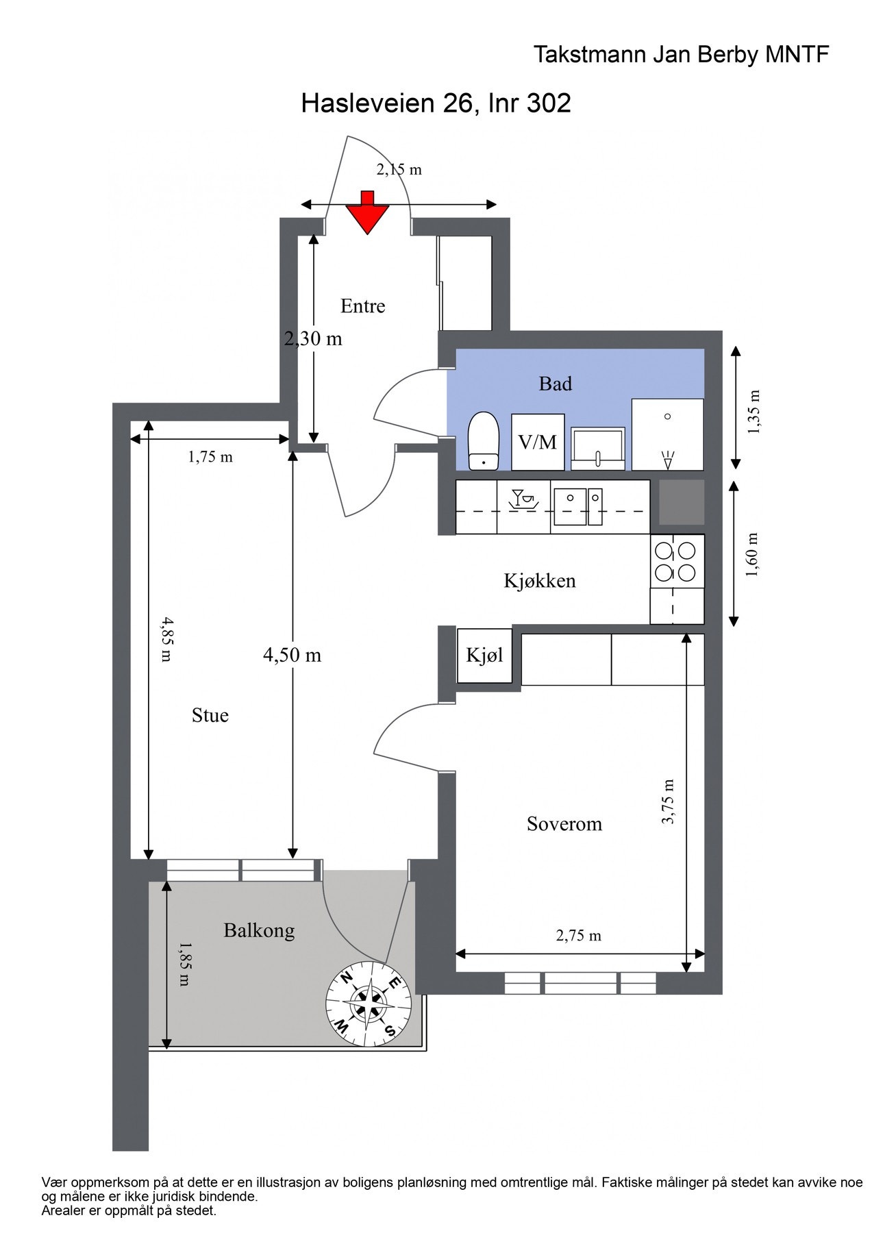 Plantegning til orientering. Galleribilde