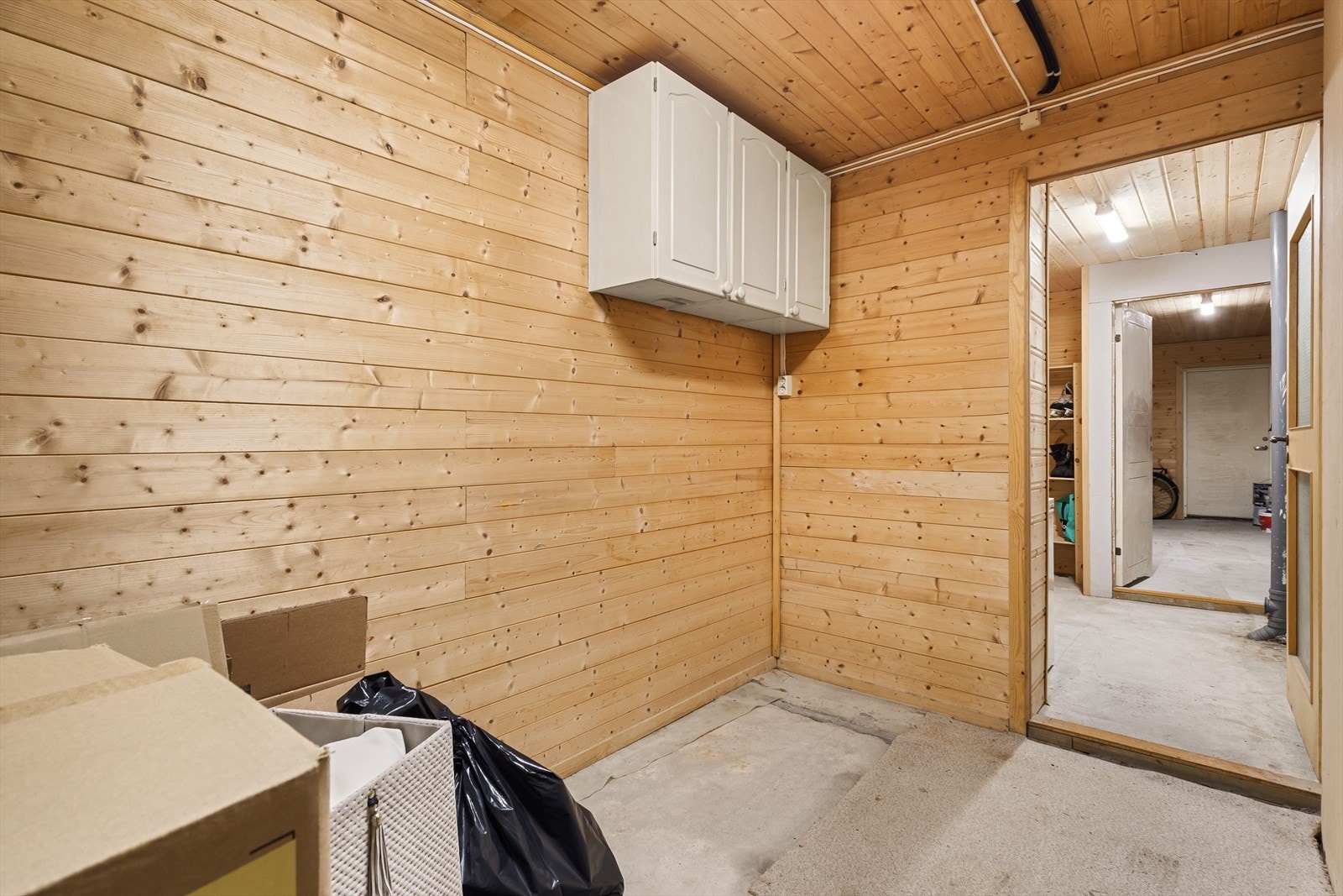 Det er meget god oppbevaringsplass i tre boder. Galleribilde