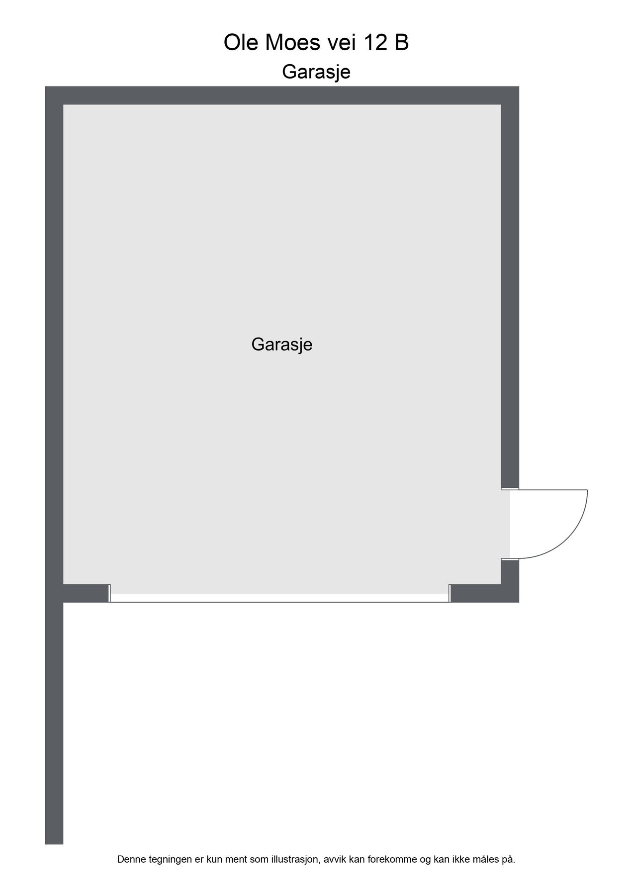 Plantegning garasje Galleribilde