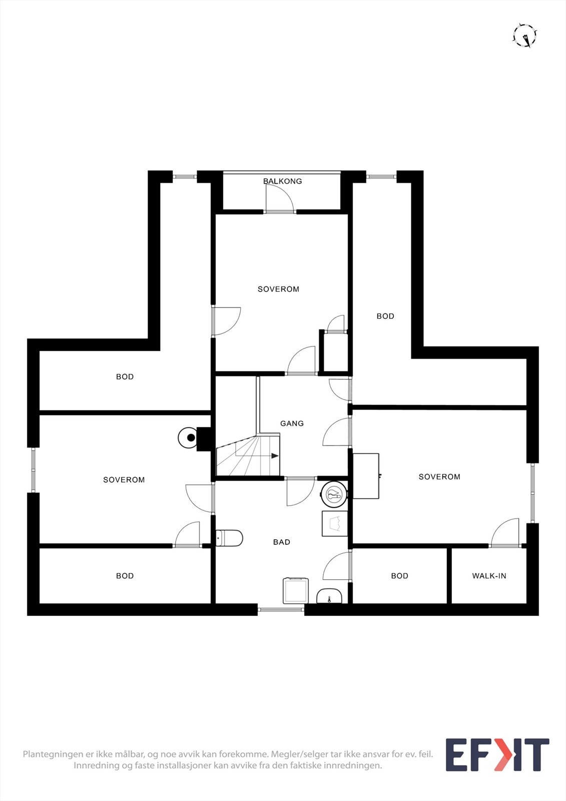 Plantegning 2.etasje Galleribilde