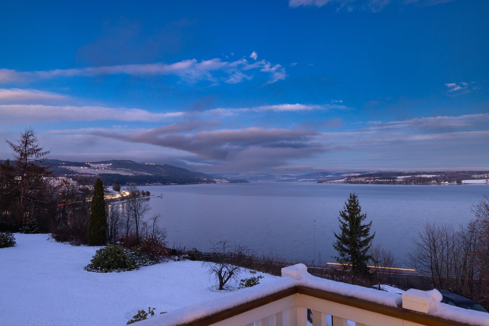 Nydelig utsikt fra balkongen. Galleribilde