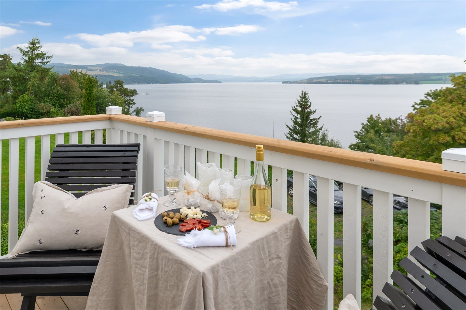 Nydelig utsikt fra balkongen. Galleribilde