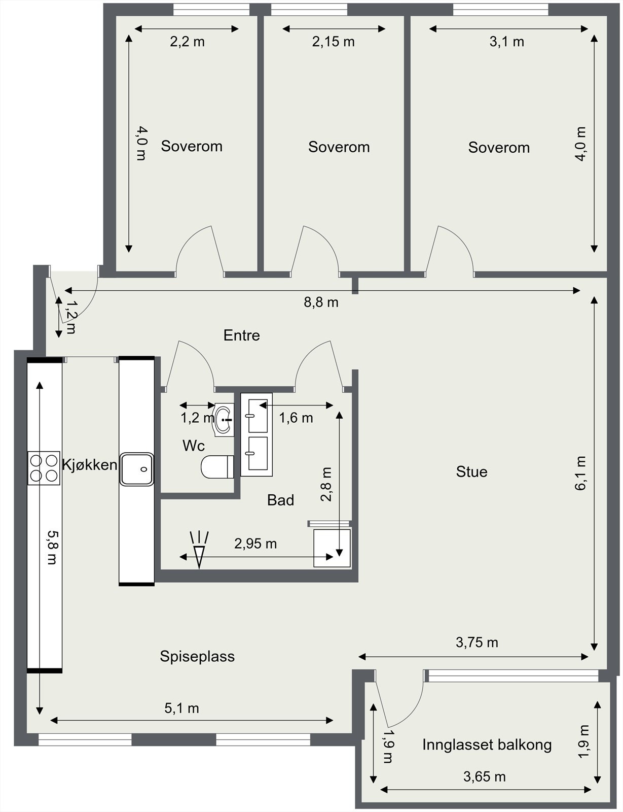 Plantegning. Galleribilde