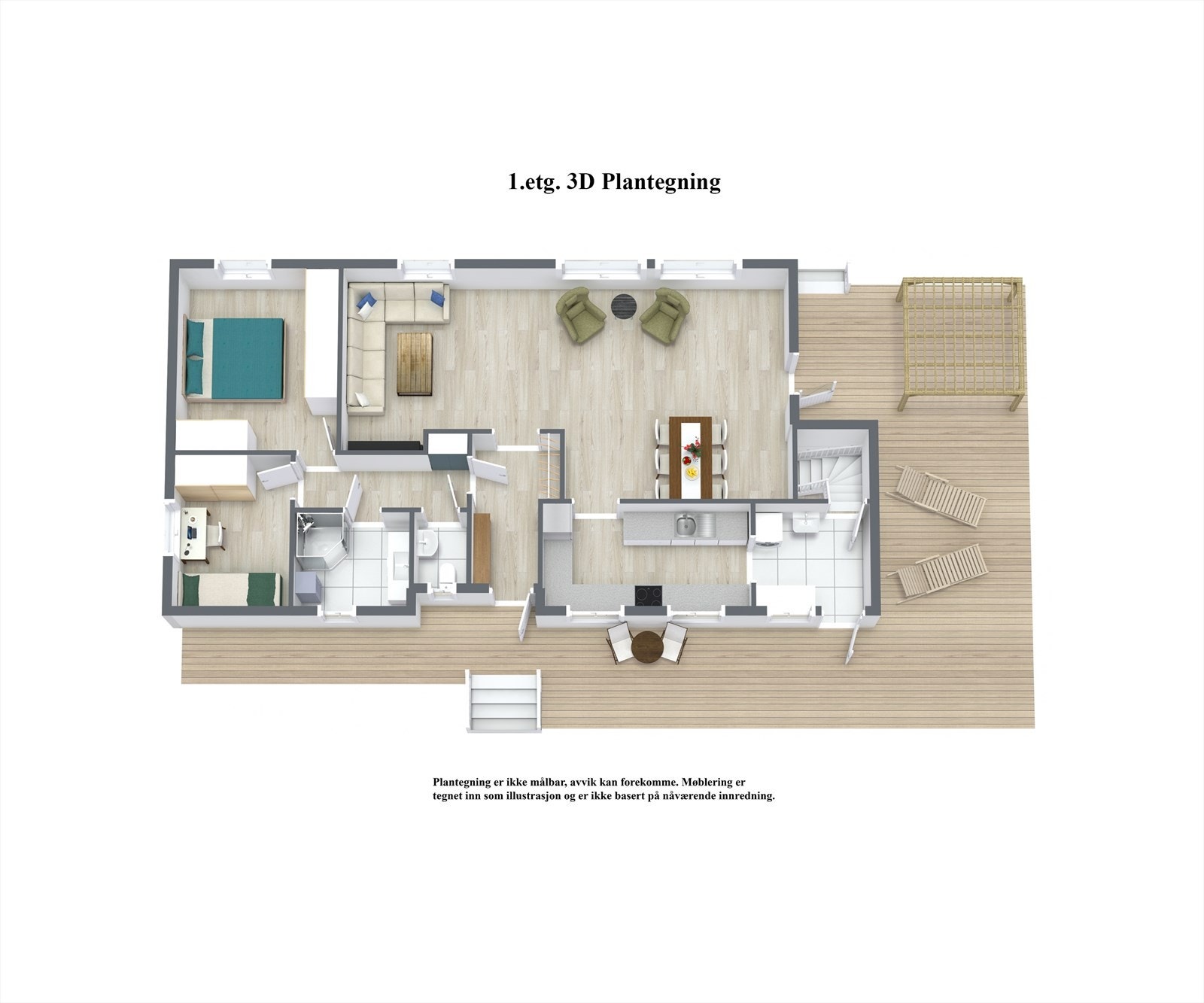 1. Etasje - 3D Floor Plan.jpg Galleribilde