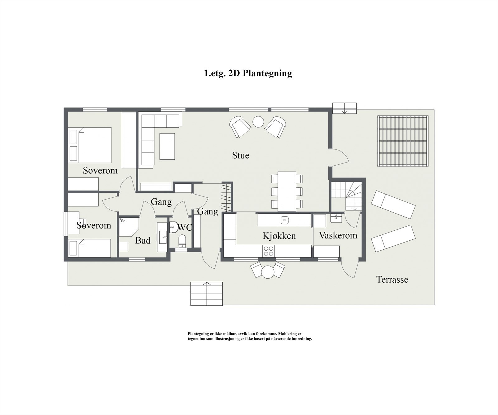 1. Etasje - 2D Floor Plan.jpg Galleribilde
