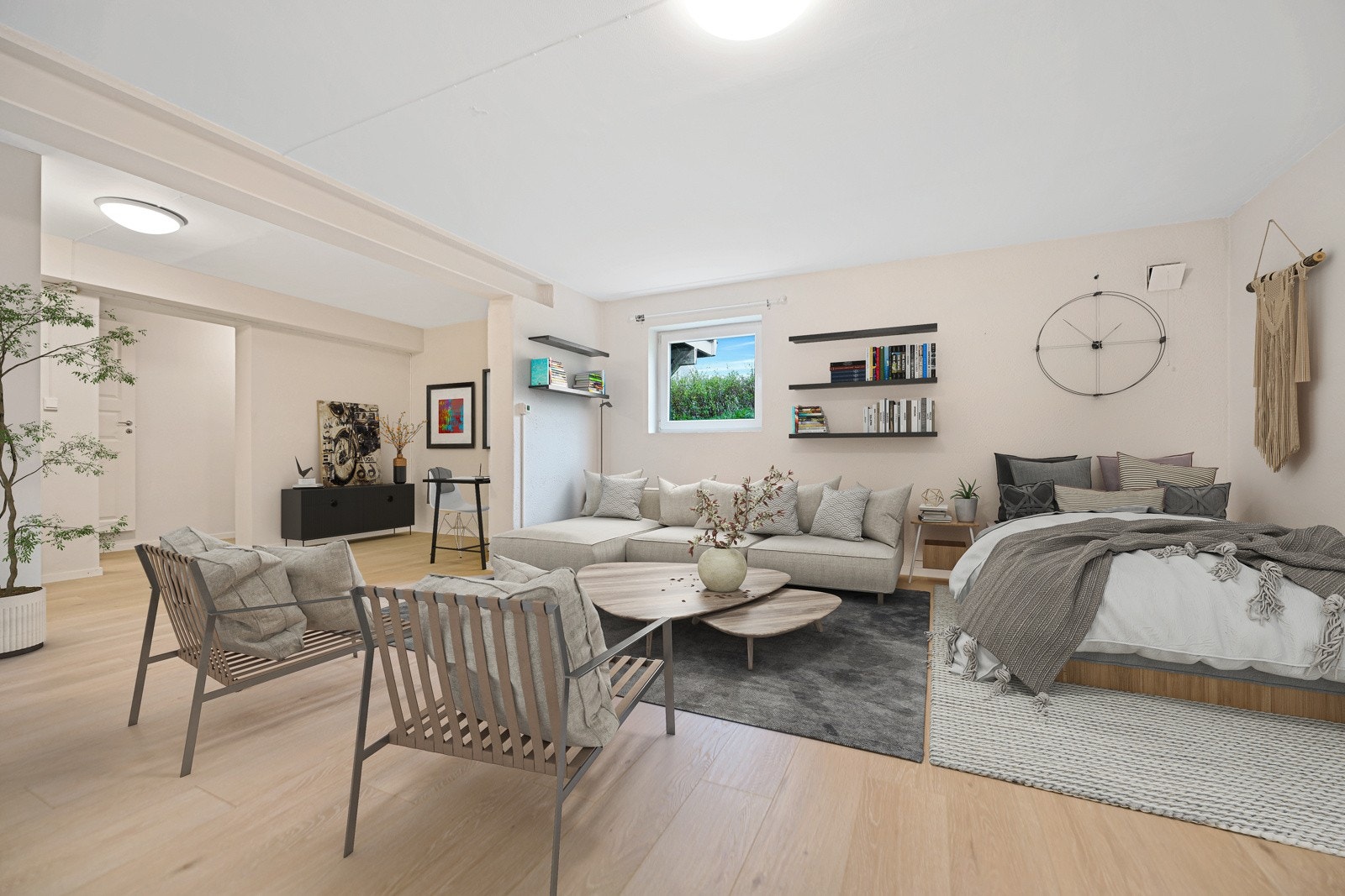 Stue underetasjen - Digitalt stylet Galleribilde