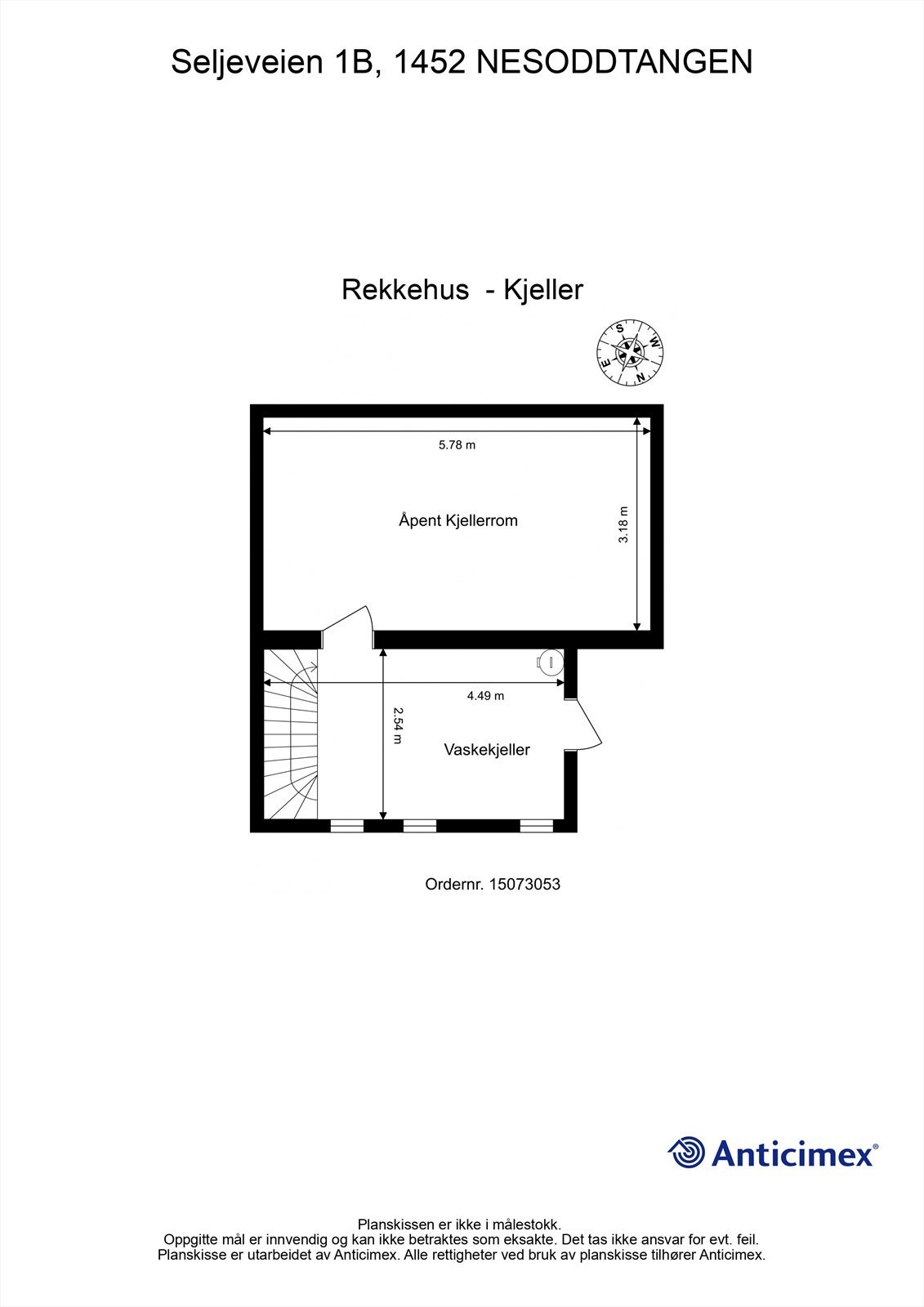 Plantegning kjelleretasje Galleribilde