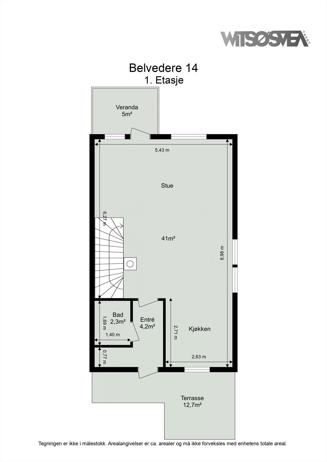 Planskisse 1.etasje Galleribilde