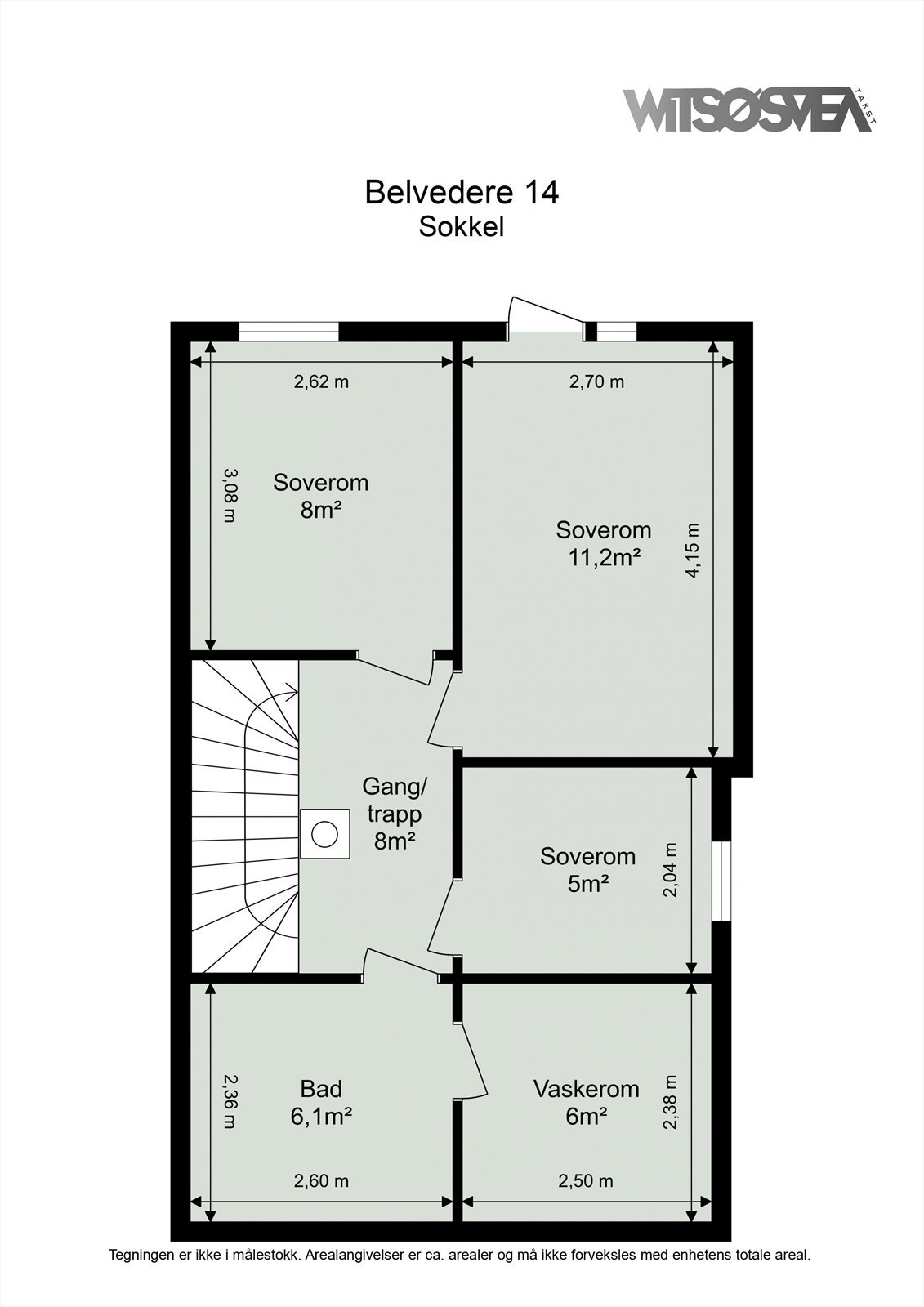 Planskisse sokkel. Galleribilde