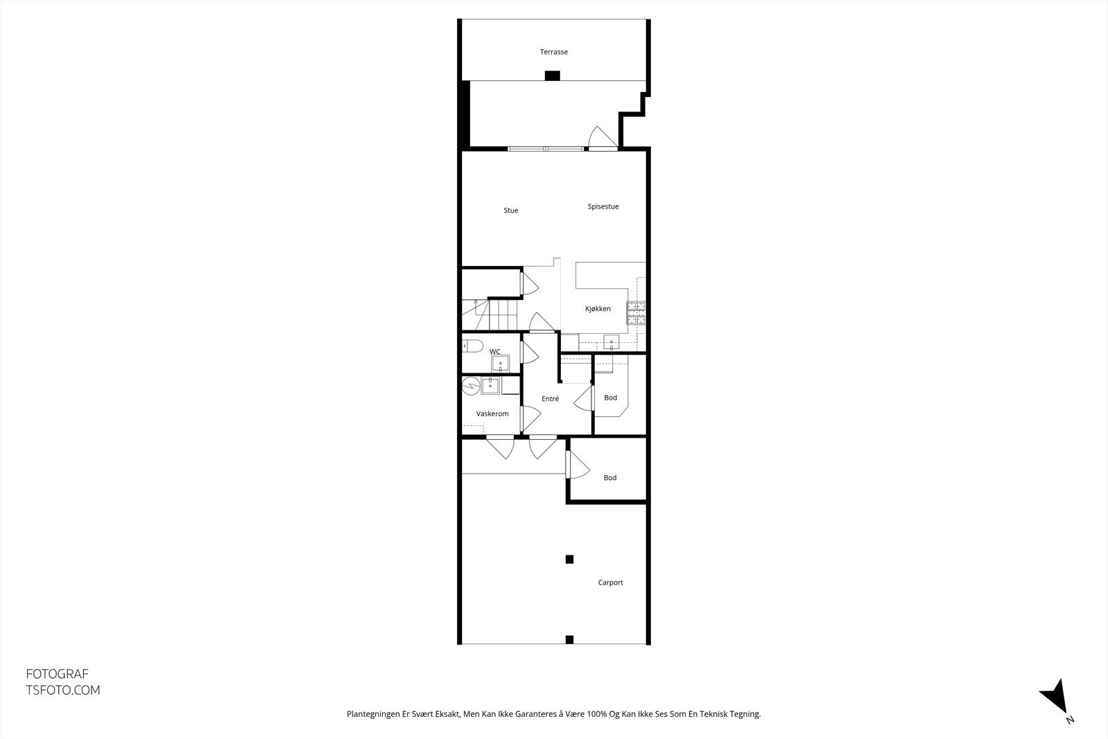 Plantegning - 1 etasje Galleribilde