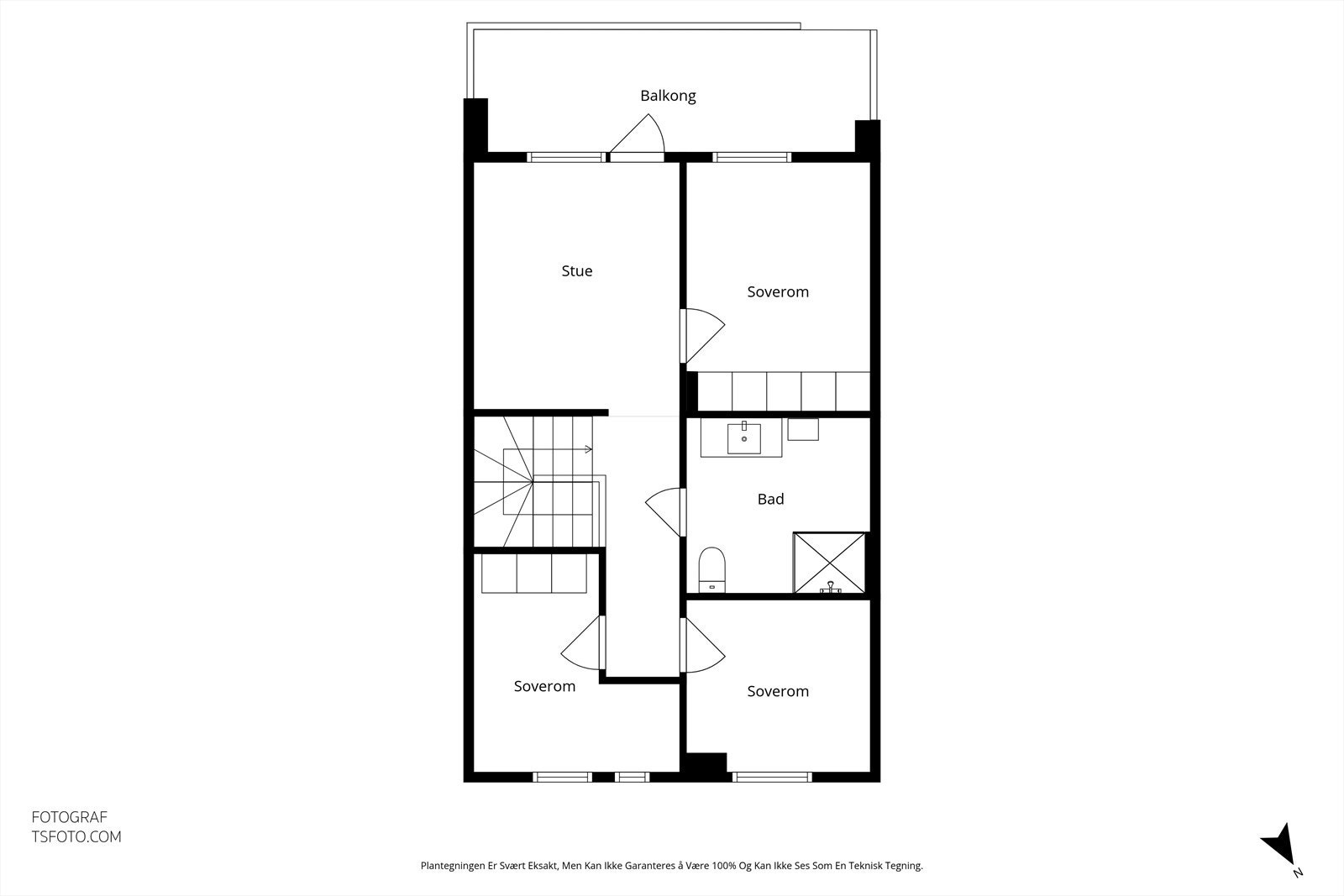 Plantegning - 2 etasje Galleribilde