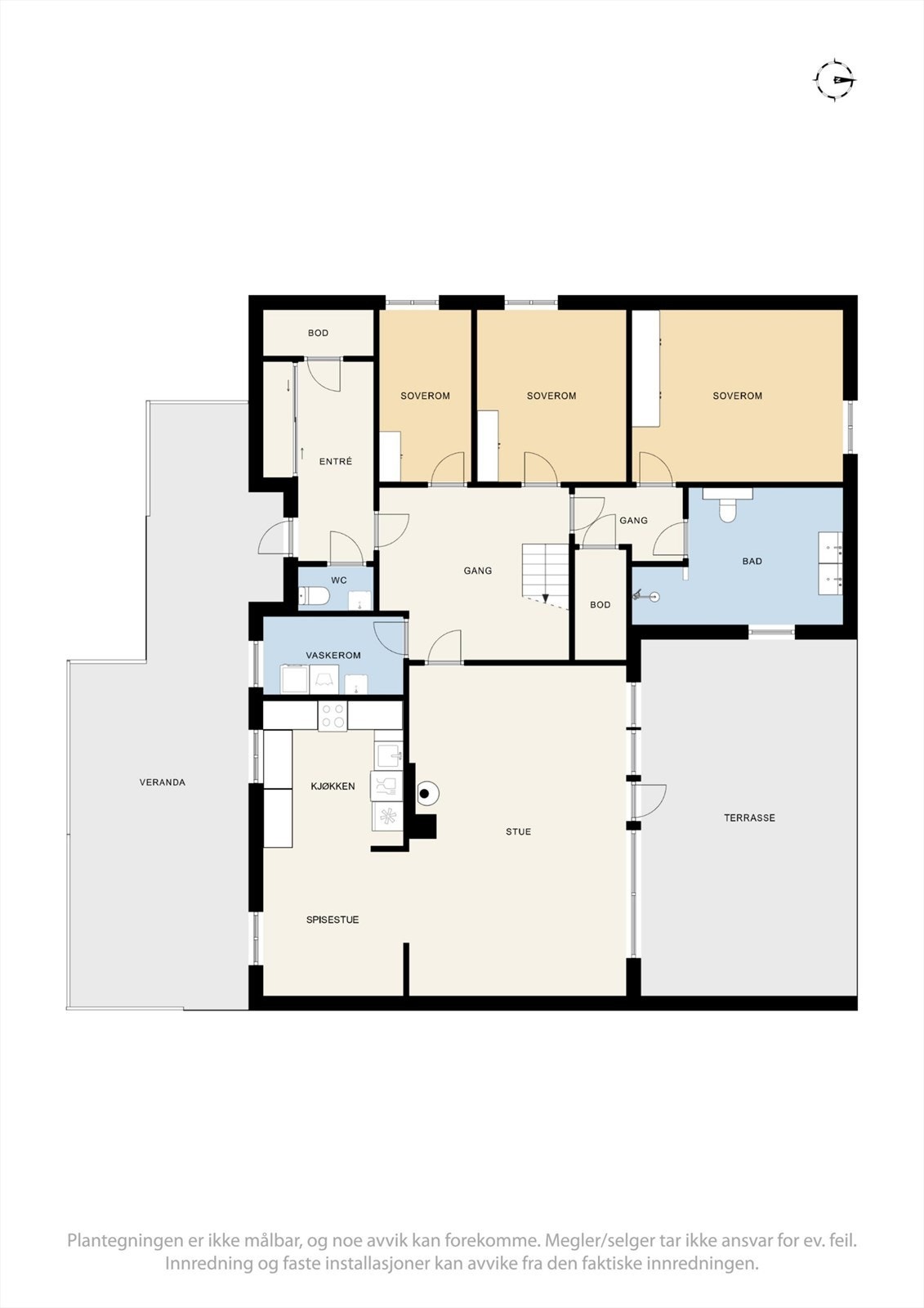 Plantegninger 1.etg. Galleribilde