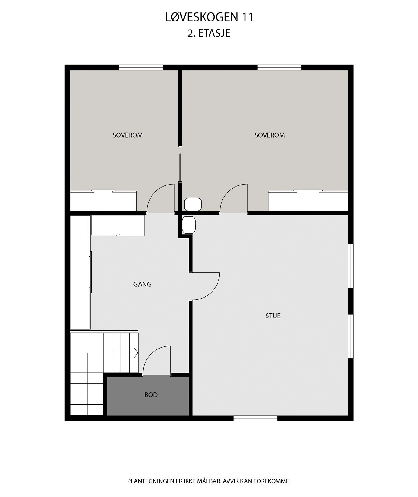 Plantegning 2. etasje. Galleribilde