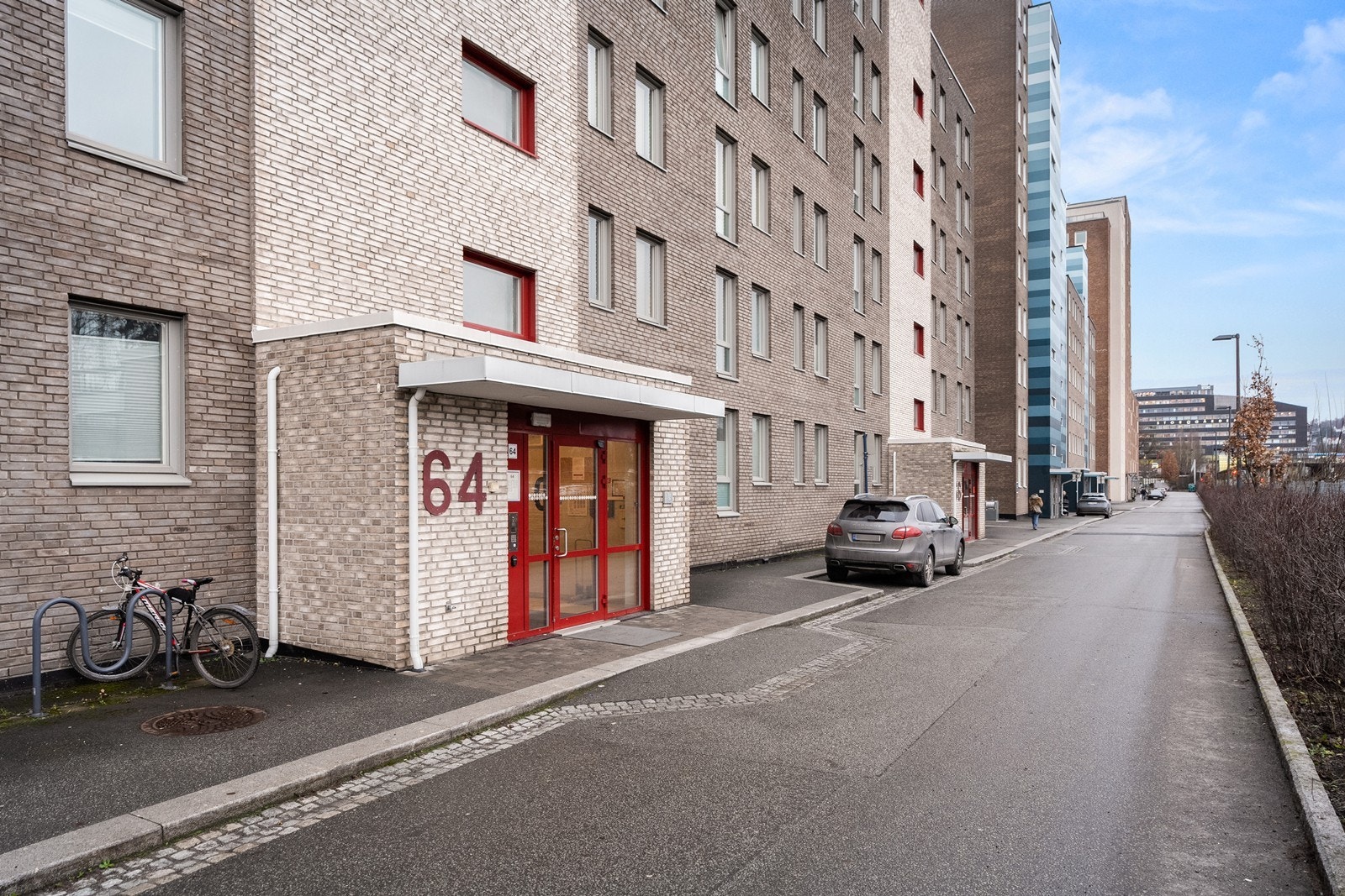 Sameiet består av 118 boligseksjoner og en næringsseksjon. Galleribilde