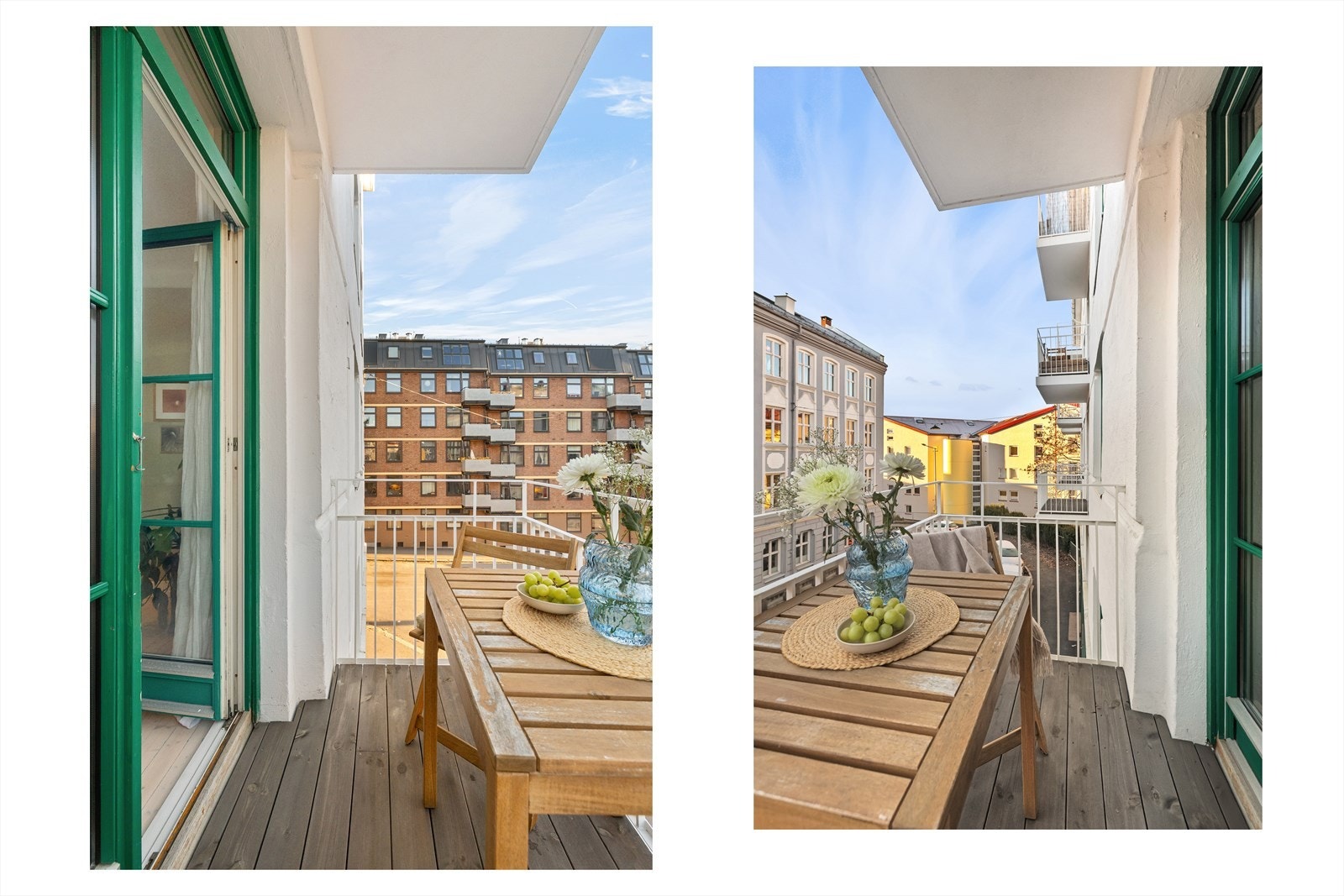 Fra stuen er det utgang til en sørvendt balkong, med sol fra morgen til kveld i sommermånedene Galleribilde