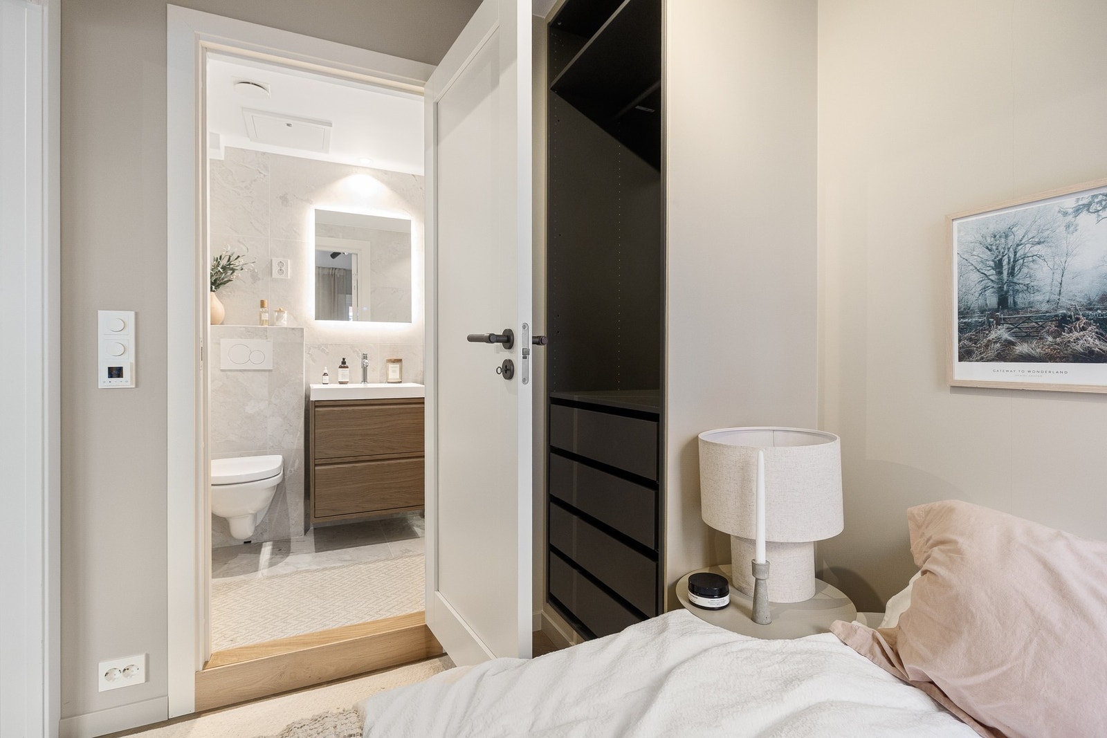 Praktisk en-suite løsning. Galleribilde