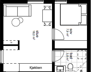 Plantegning Galleribilde