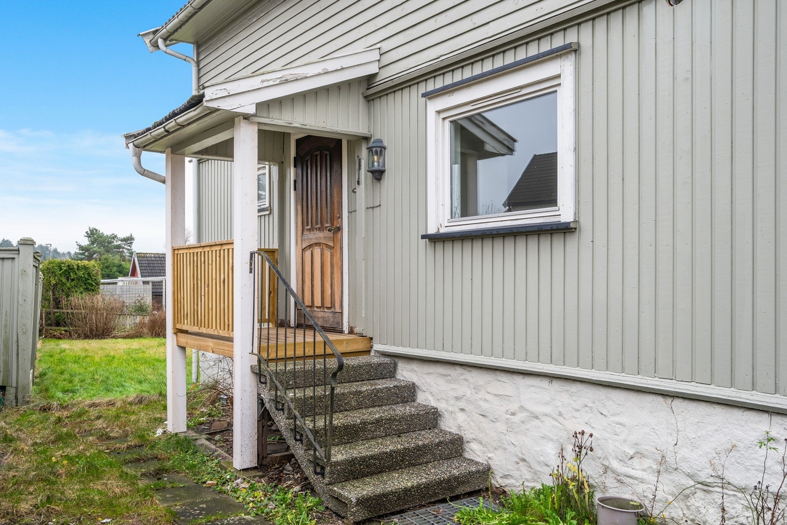 Inngangen til leiligheten i 1. etasje. Galleribilde