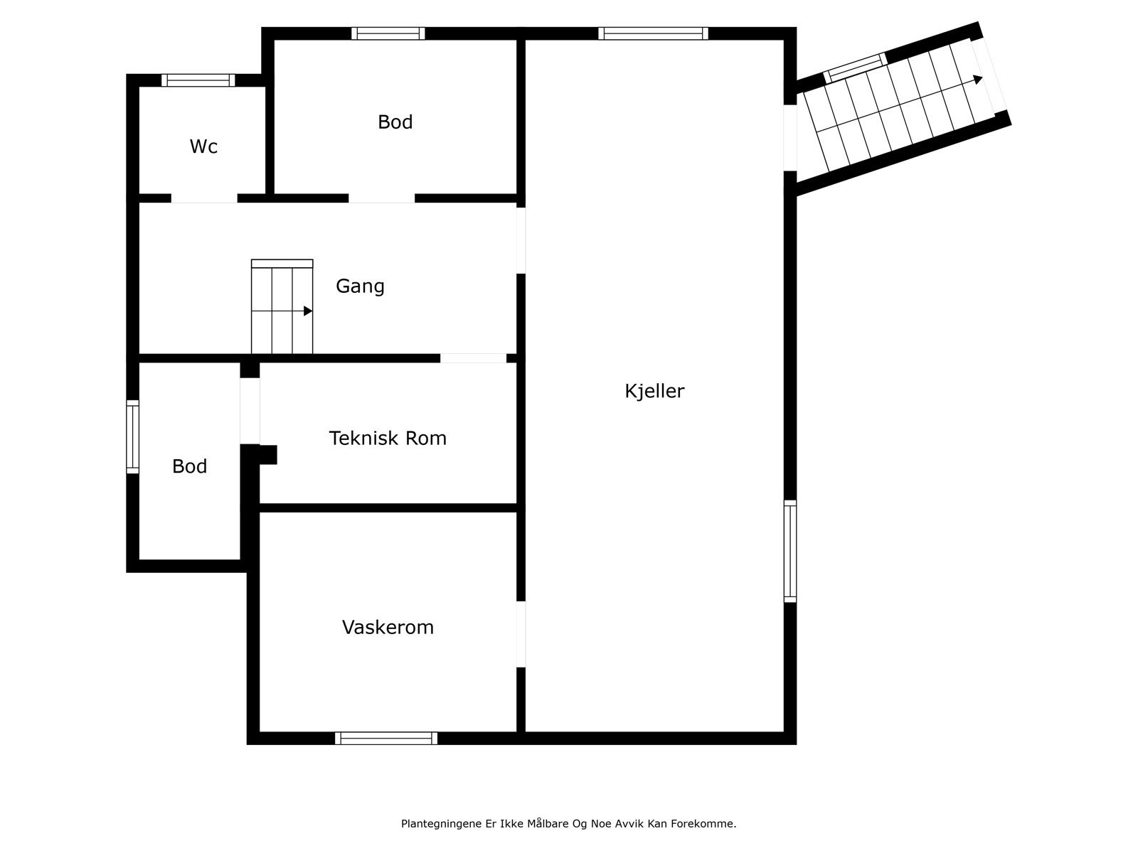 Plantegning kjeller Galleribilde