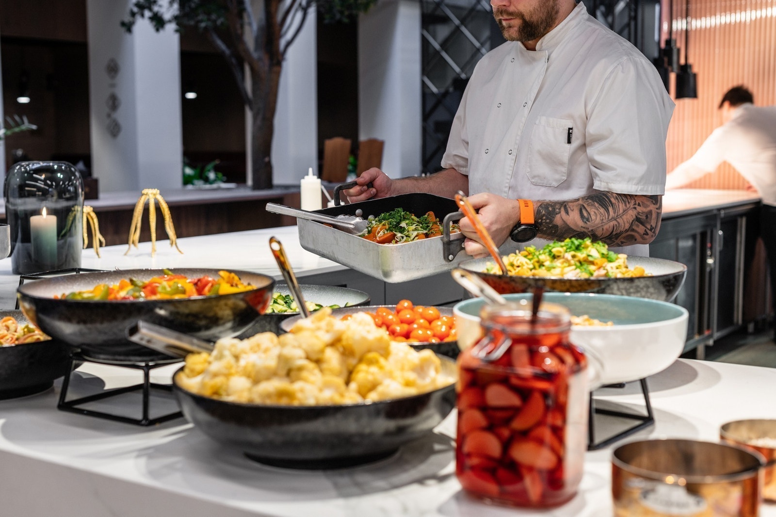 Mat laget av ferske og lokale varer Galleribilde