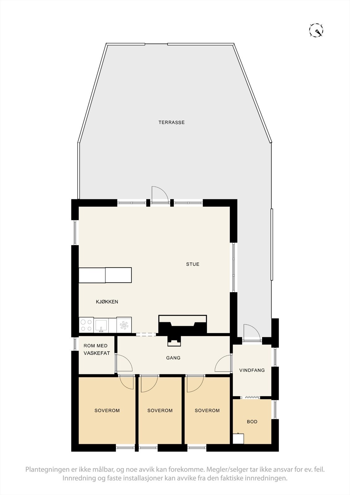 Plantegning - Hytten Galleribilde